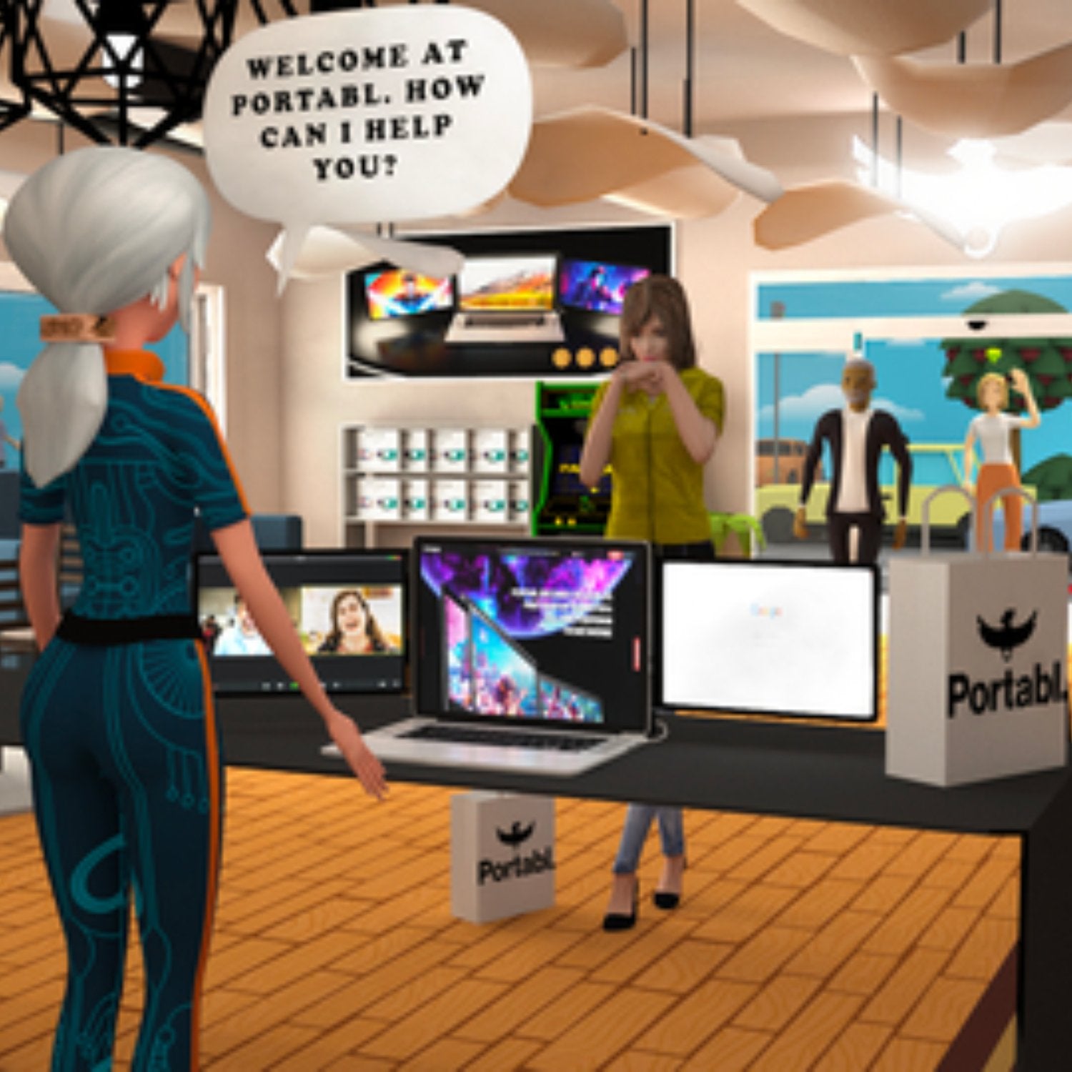 Business Wire - Portabl Proud to Be the First Startup Ever to Hire Full-Time Real Jobs in the Metaverse - The Portable Monitor